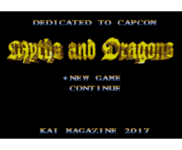 Myths and Dragons (2017, MSX2, Turbo-R, Kai Magazine)