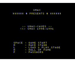 UMAX-Caves (1990, MSX2, Umax)