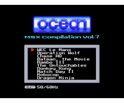 MSX Compilation Vol. 7 - Ocean (2014, MSX, AAMSX)