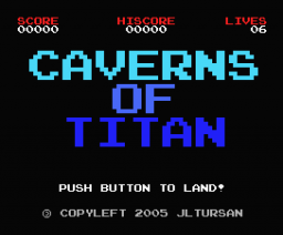 Caverns of Titan (2005, MSX, MSX2, JLTurSan)