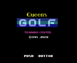 Queen´s Golf Joy Pack (1985, MSX, ASCII Corporation)