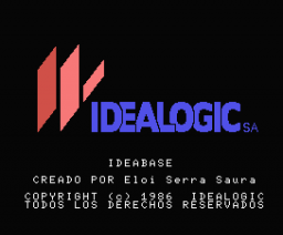 Idea Base (1986, MSX, Idealogic)