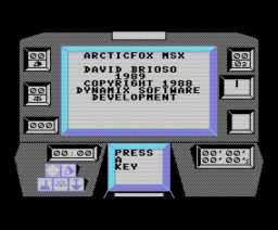 Arctic Fox (1989, MSX, Electronic Arts, Dynamix, Inc)