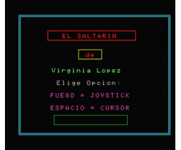 El Saltarín (1986, MSX, Grupo de Trabajo Software (G.T.S.))