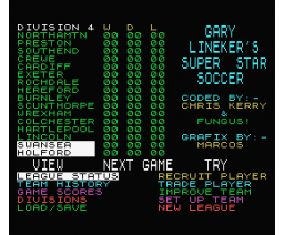 Gary Lineker's Super Star Soccer (1987, MSX, Gremlin Graphics)