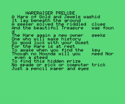 Hareraiser (Prelude) (1984, MSX, Haresoft)