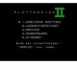 Plotterdisk II (1991, MSX2, Lunatic)
