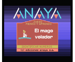 El Mago Volador 2 - Números y Cantidades (1986, MSX, Anaya Multimedia)