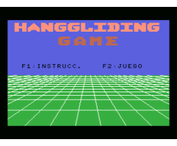 Hanggliding Game (1984, MSX, Login Soft)