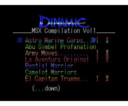 MSX Compilation Vol. 1 - Dinamic (2008, MSX, AAMSX)