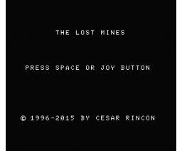 The Lost Mines (2015, MSX, César Rincón)