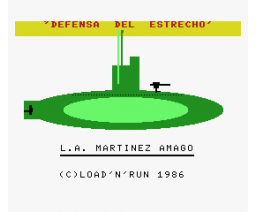 Defensa del Estrecho (1986, MSX, Inforpress)