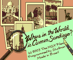 Carmen Sandiego (2003, MSX2, Brøderbund Software)