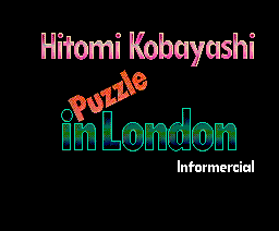 Hitomi Kobayashi - Puzzle in London (1988, MSX2, Informercial)