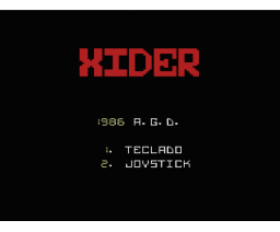 Xider (1986, MSX, A.G.D.)