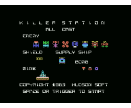 Killer Station / Biotech (1983, MSX, Hudson Soft)
