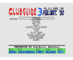 Clubguide Magazine 03 (1990, MSX2, GENIC)