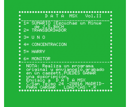 Data MSX Vol. II (MSX, GEASA)