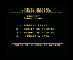 Perico Delgado Maillot Amarillo (1989, MSX, Topo Soft)