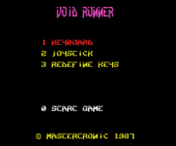 Void Runner (1987, MSX, Mastertronic)