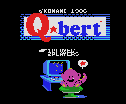 Q-Bert (1987, MSX, Gottlieb)
