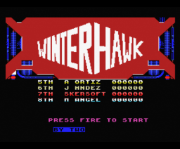 Winterhawk (1988, MSX, Eurosoft)