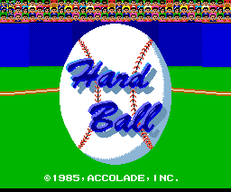 Hard Ball (1987, MSX2, Accolade)