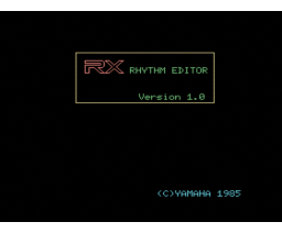 RX Editor (1985, MSX, YAMAHA)