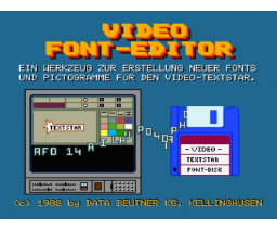 Video-Textstar Fonteditor (1988, MSX2, Data Beutner)