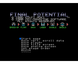 Final Potential  (1990, MSX2, Kouji Aoki)
