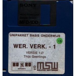 Unipakket Basis Onderwijs - Wereldverkenning 1 - Versie 1.0 (1988, MSX, MSX2, MSW Master Software)