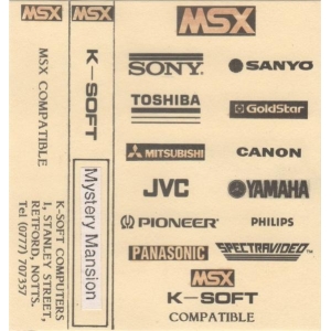 Mystery Mansion (1989, MSX, K-Soft)