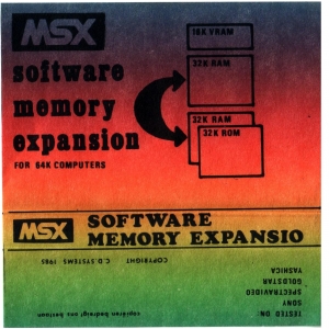 Software Memory Expansion (1985, MSX, CD Systems)