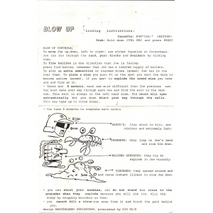 Blow Up! (1988, MSX, Eurosoft)