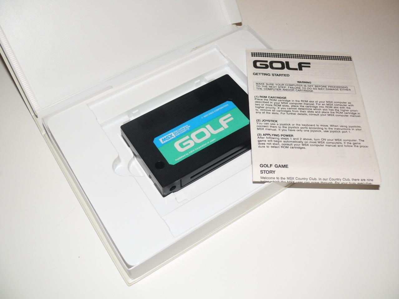 Super Golf for MSX MSX2 Game Cartridge only/NTSC-J tested-c0407- – Hakushin  Retro Game shop