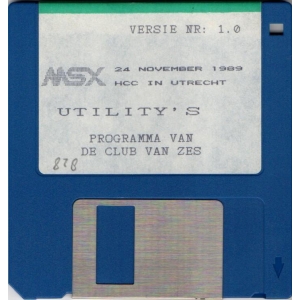 Utilities v1.00 (1989, MSX2, Club van Zes)