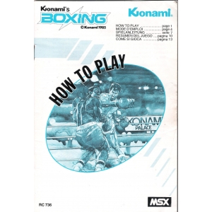 Konami's Boxing (1985, MSX, Konami)