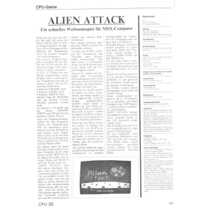 Alien Attack (1985, MSX, Volker Becker)