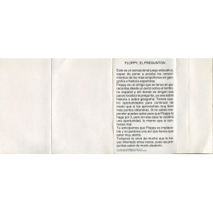 Floppy el pregunton (1986, MSX, Manhattan Transfer)