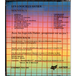 Orthocrack (1984, MSX, Sermap Paris)