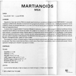 Martianoids (1987, MSX, A.C.G.)