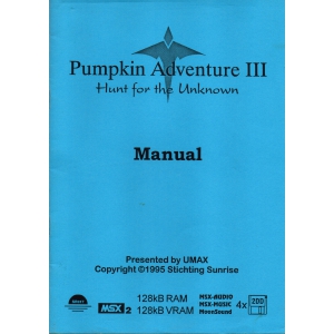 Pumpkin Adventure III - Hunt for the Unknown (1995, MSX2, Umax)