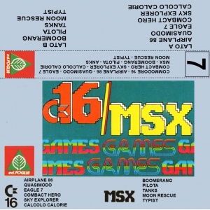 C16/MSX 07 (1986, MSX, Gruppo Editoriale International Education)
