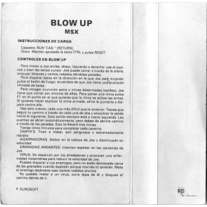 Blow Up! (1988, MSX, Eurosoft)