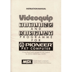 Videoquip Titles (1986, MSX, Videoquip)