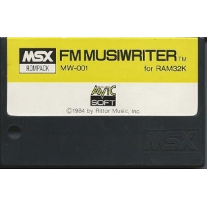 FM Musiwriter (1984, MSX, Rittor Music / MCS)