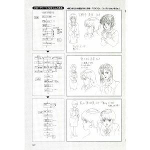JAST Bishoujo Wonderland page 109 drawings & flowcharts