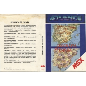 Geografía de España (1985, MSX, Ace Software S.A.)