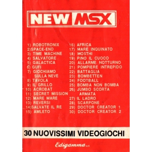 New MSX - 30 Nuovissimi Videogiochi (MSX, Edigamma)