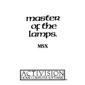 Master of the Lamps (1985, MSX, Activision)